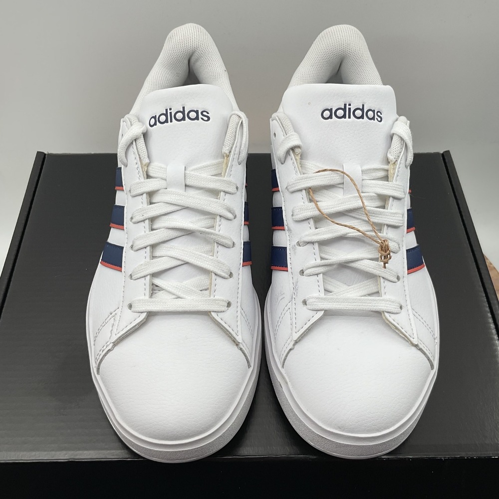 Adidas Grand Court Base 2.0 White Navy Red ID2947